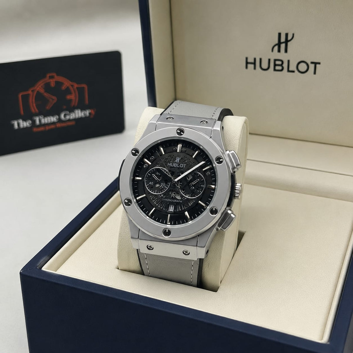 Hublot Classic Fusion Black Skeleton Chronograph Luxury Watch